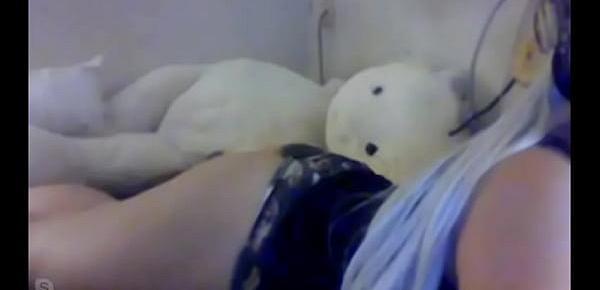 Cute chubby girl on Skype part 4